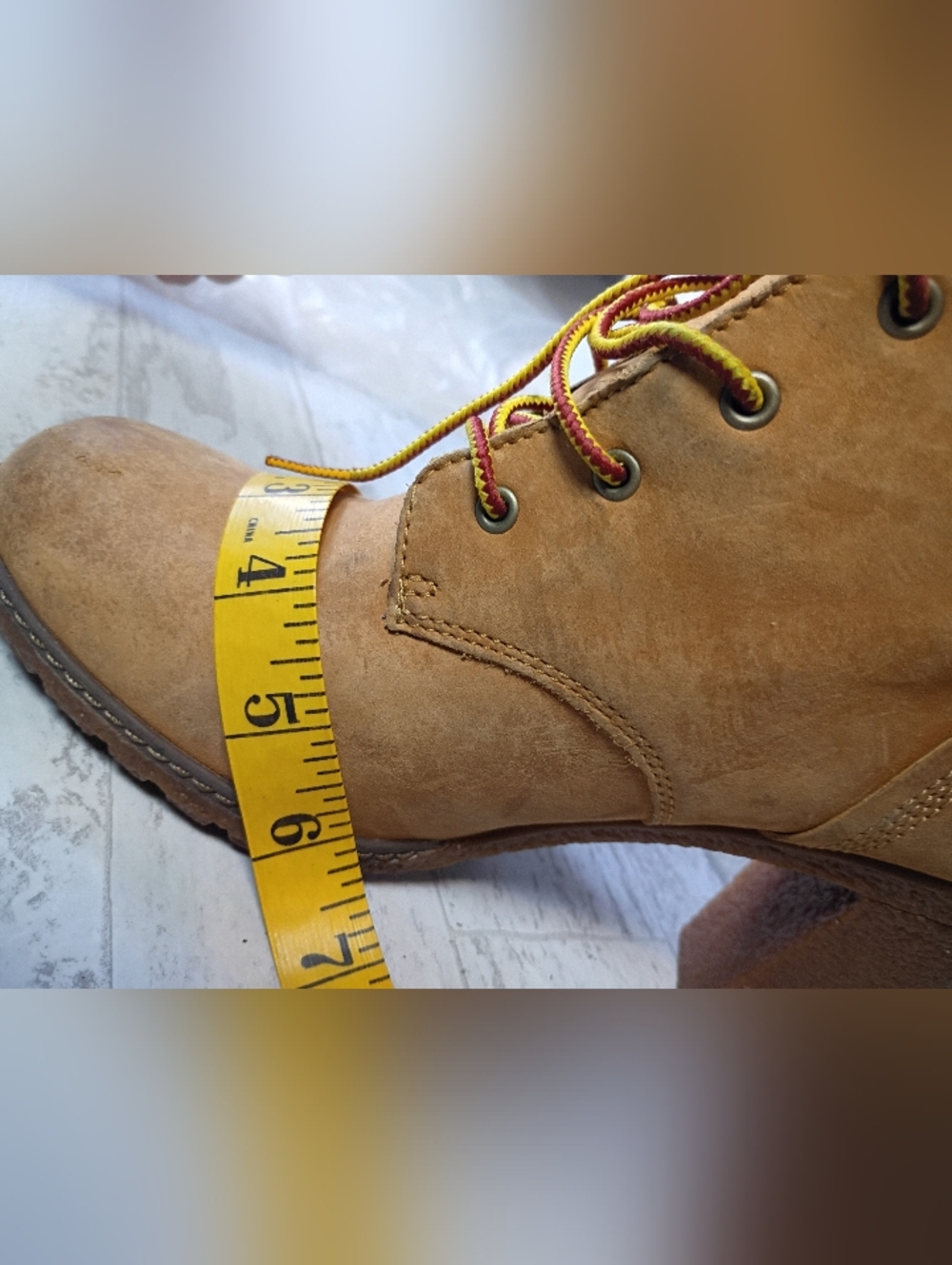 Timberland Women’s Wheat Suede Lace-Up Heeled Boots - Picture 12 of 16